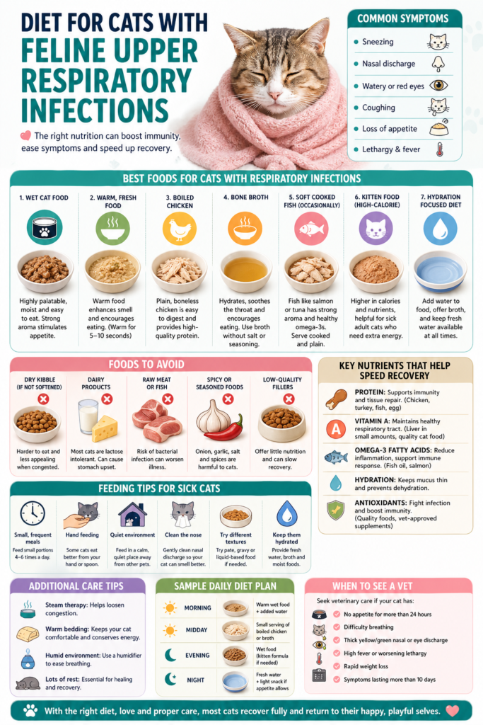 Diet for Cats with Feline Upper Respiratory Infections
