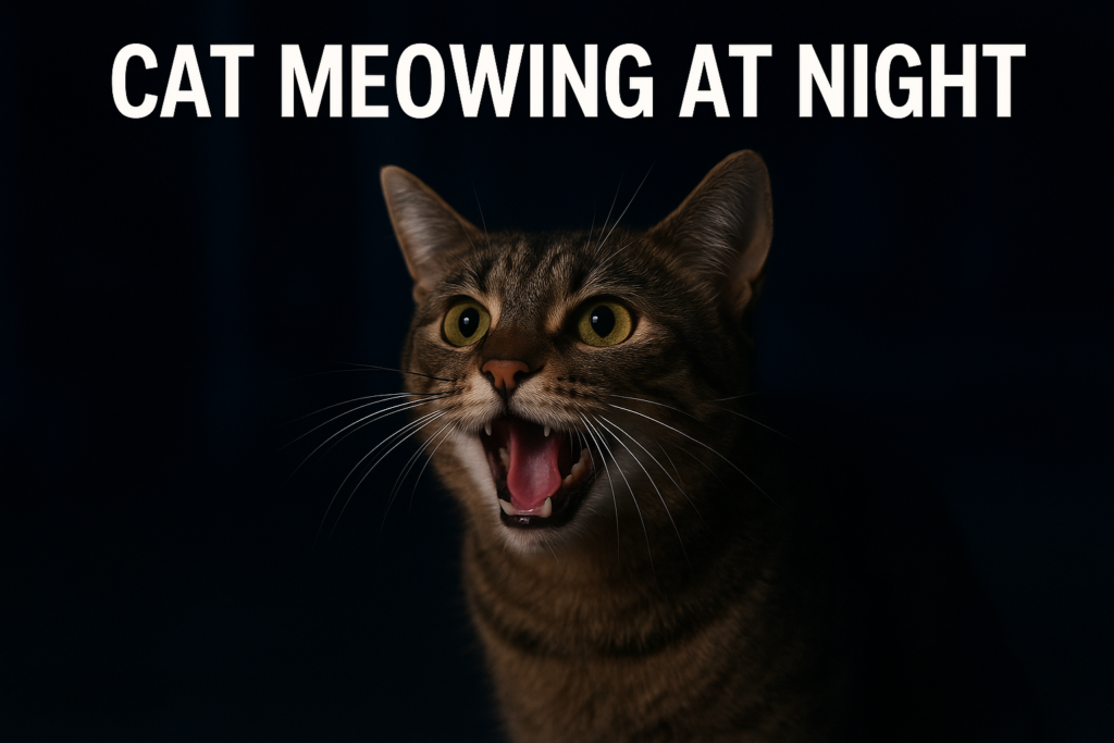Cat Meowing at Night