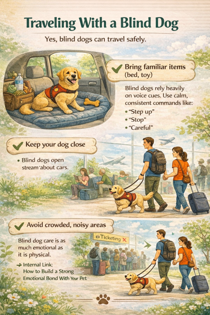 blind dog care