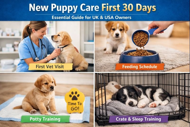 new puppy care first 30 days guide for first-time puppy owners