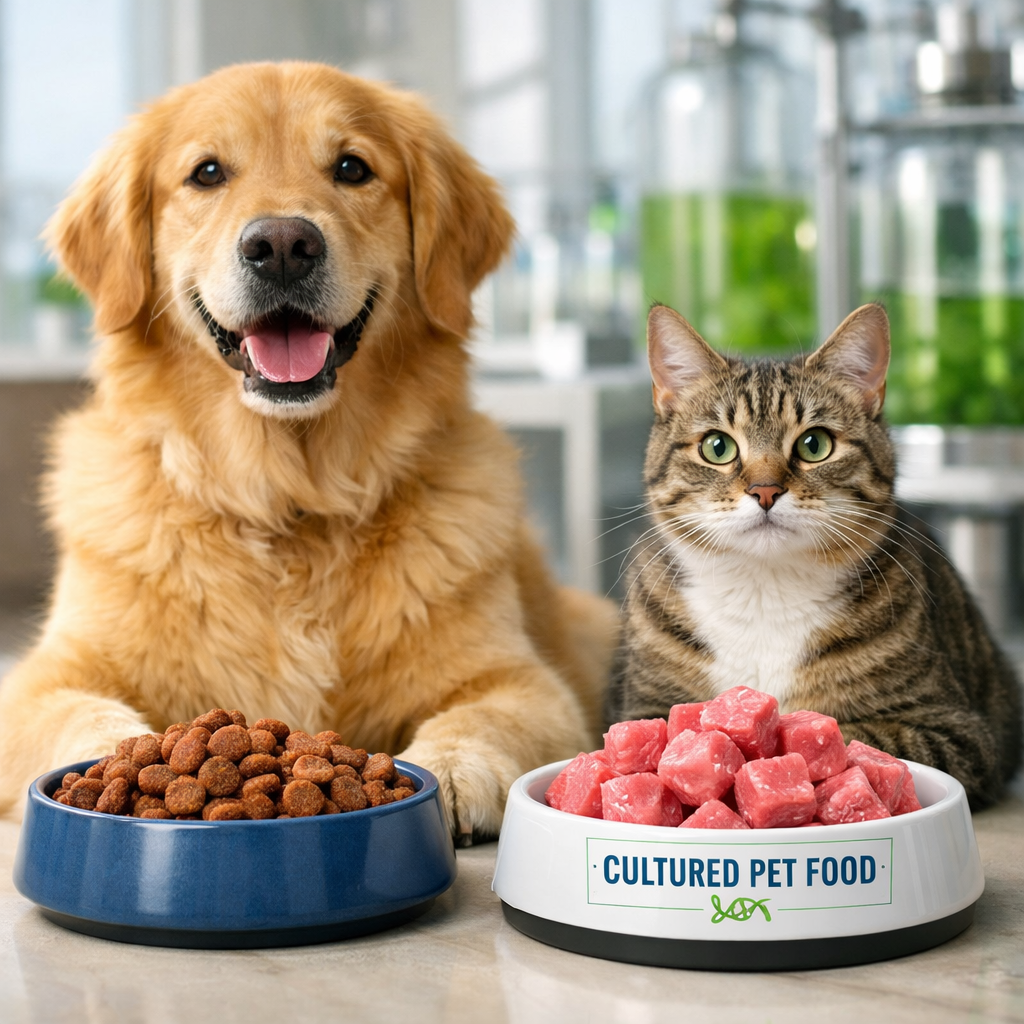 lab-grown pet food safety comparison for dogs and cats