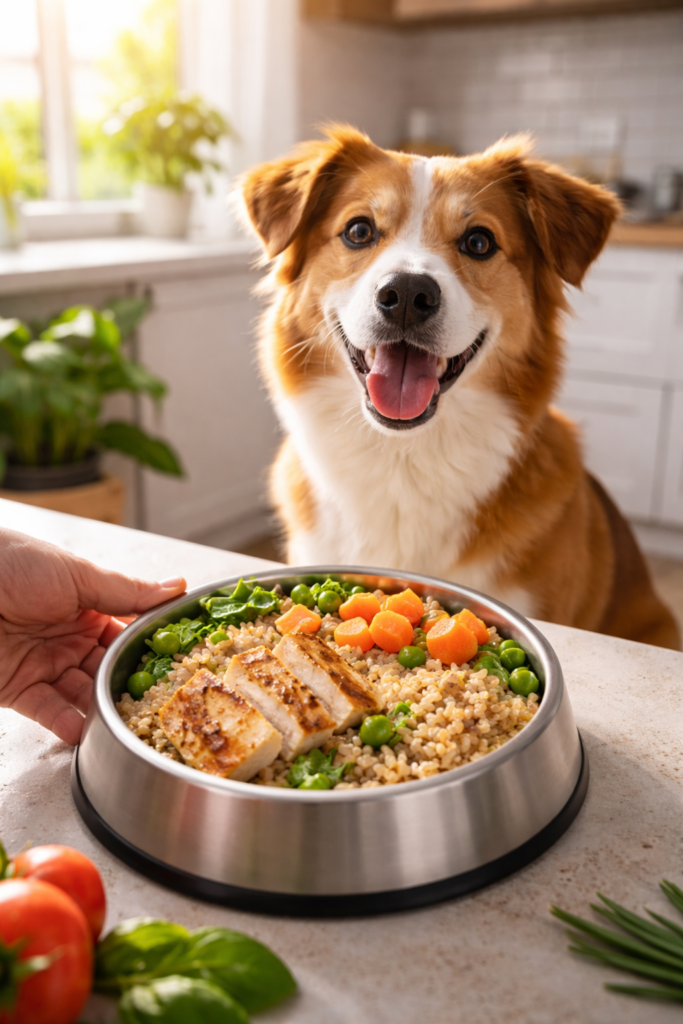 human grade dog food healthy meal for dogs