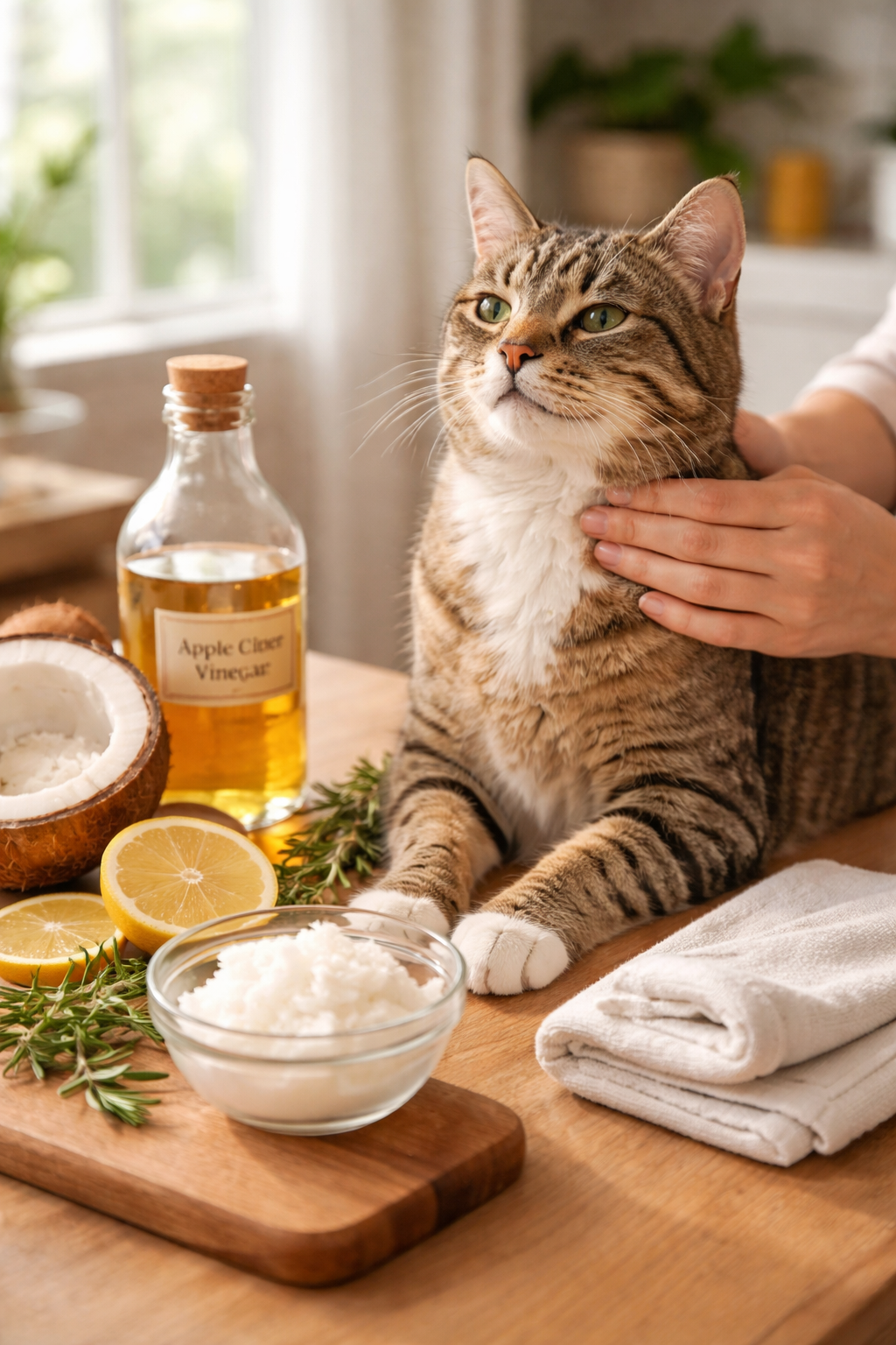 Natural flea treatment for cats at home