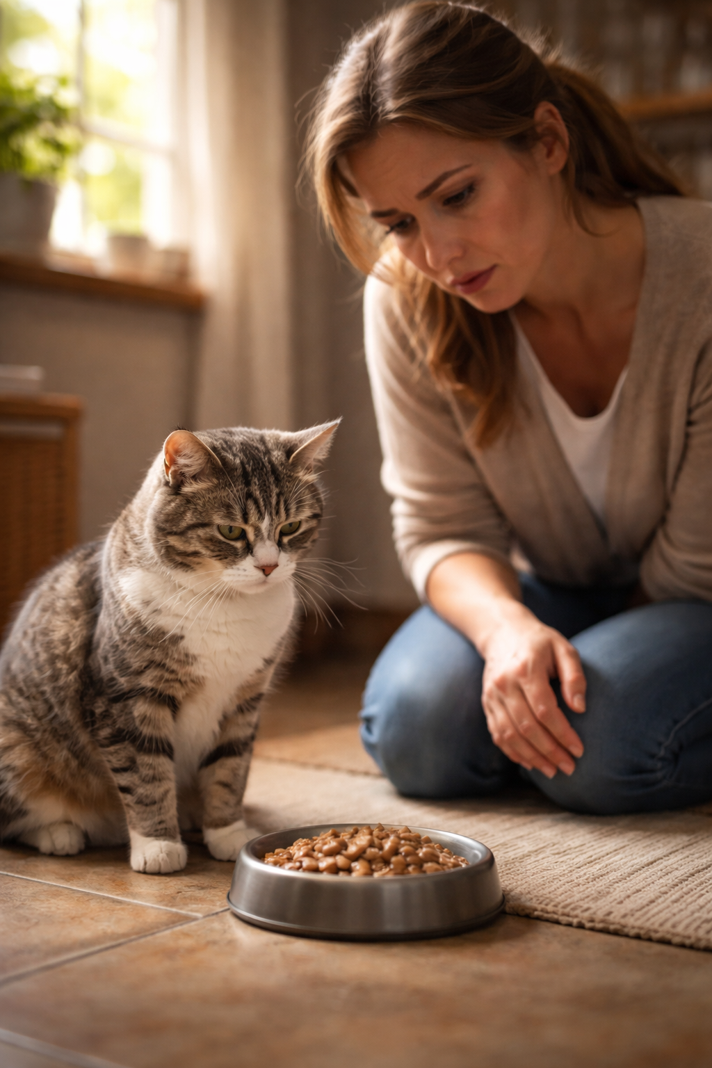 why is my cat not eating